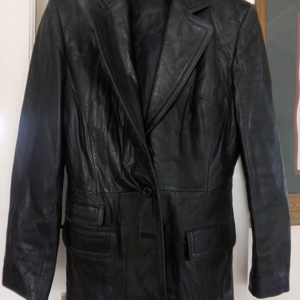 Preston & York Black Leather Jacket